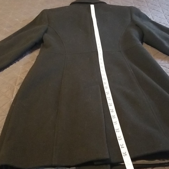 Womens black dress coat - Picture 9 of 10